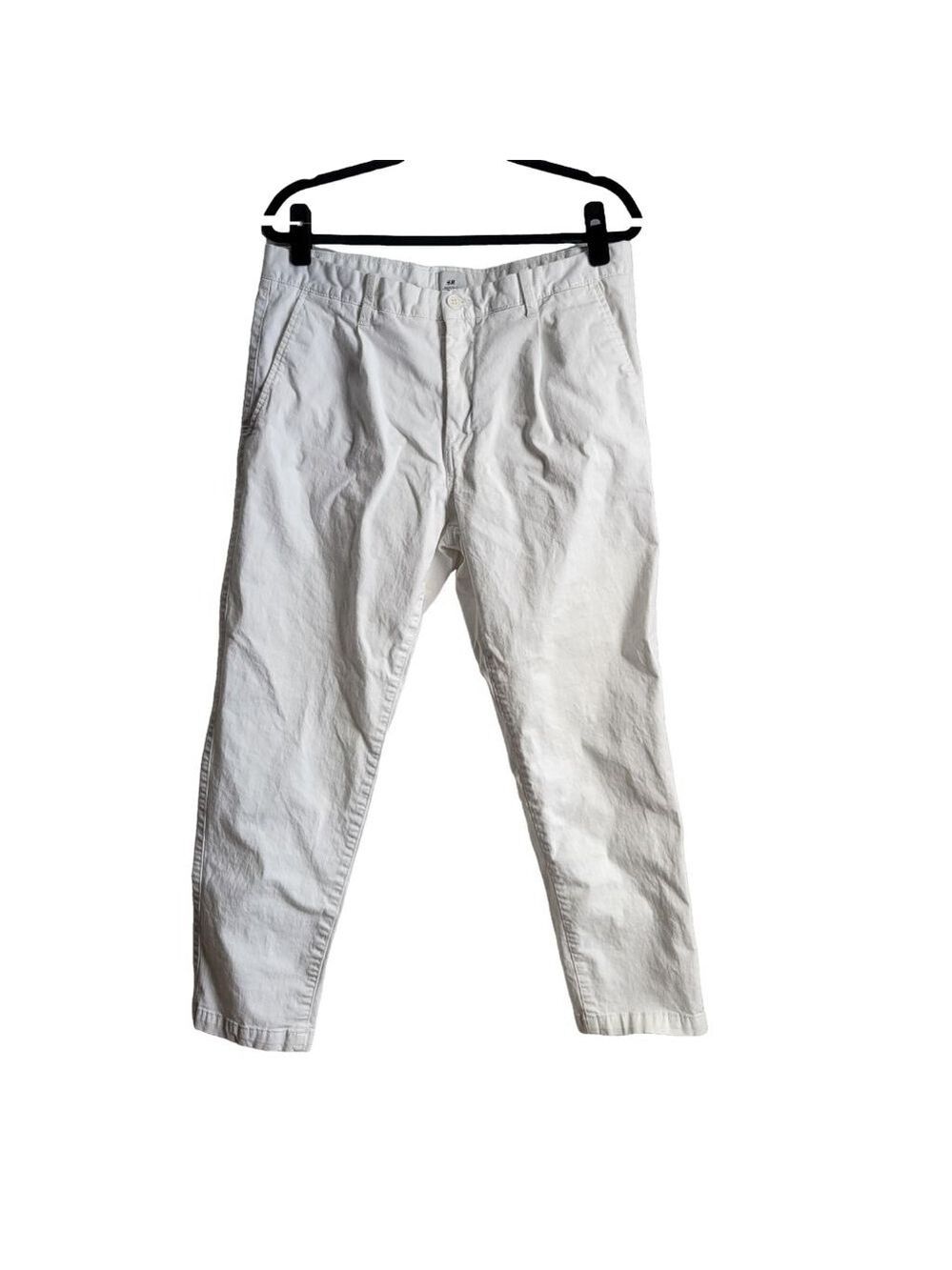 Men's H&M White Regular Fit Pants Size 34
